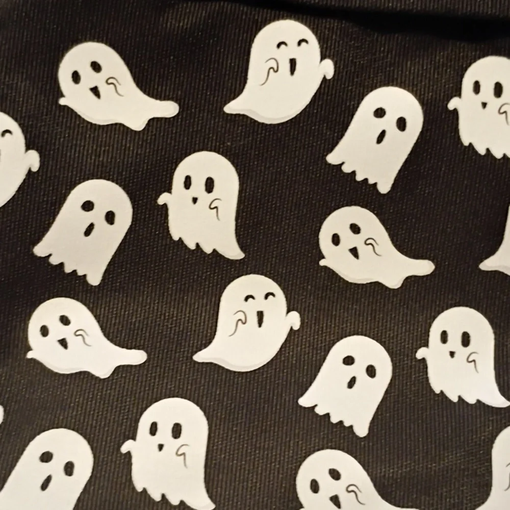 Black Ghost Pattern Crossbody Bag